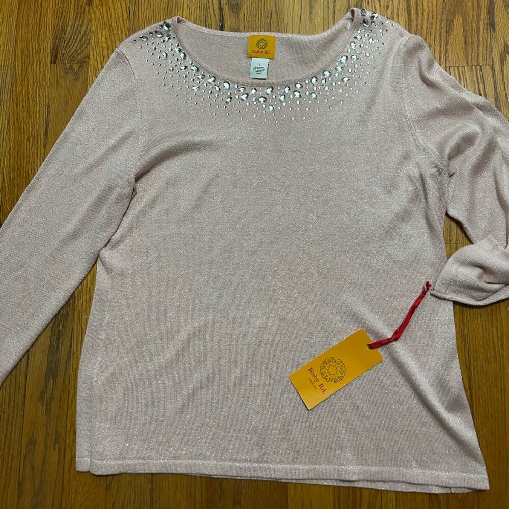 NWT Pink Ruby Rd top size large